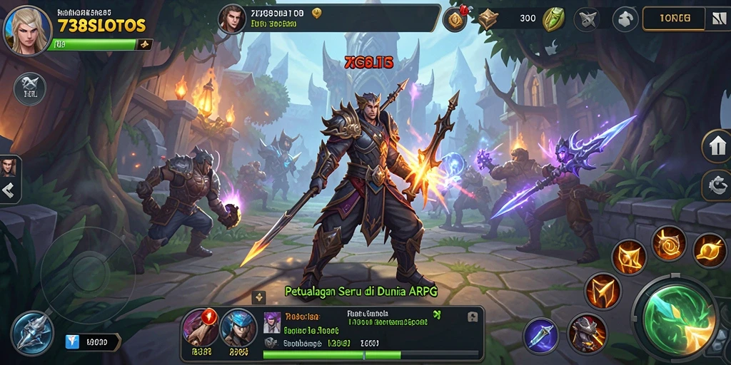 Tampilan gameplay dinamis dalam 738SLOTS yang penuh aksi.