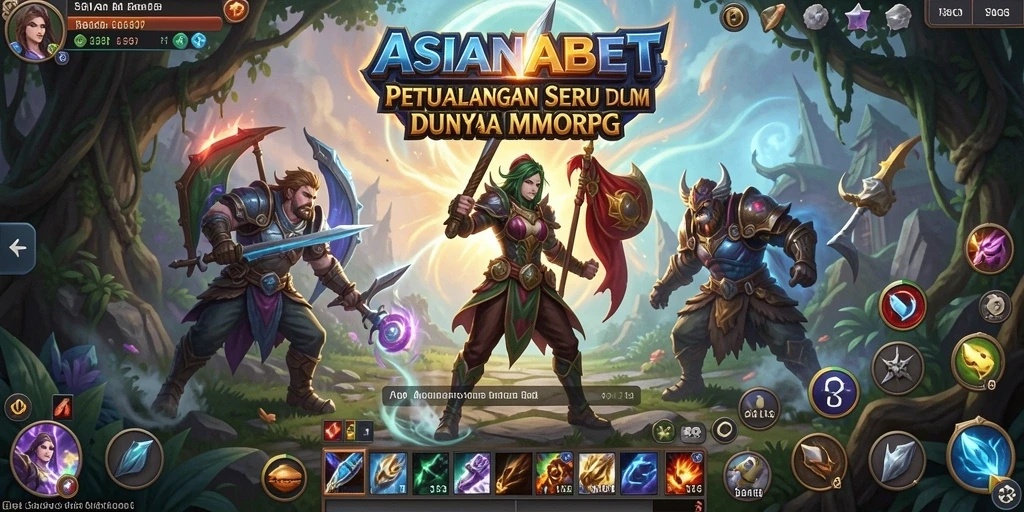 Screenshot gameplay <strong>ASIANABET</strong> menunjukkan pertarungan epik dalam dunia MMORPG.