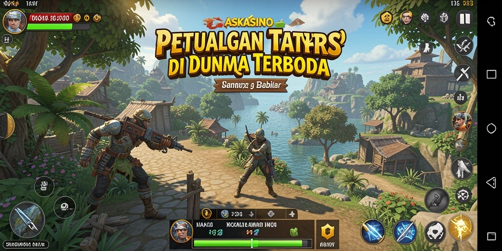 Tampilan gameplay Open World yang memukau di ASKASINO.