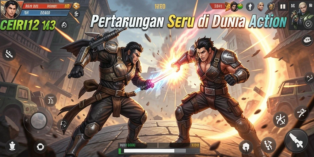 Gameplay CERI123 yang seru dan menegangkan di setiap level.