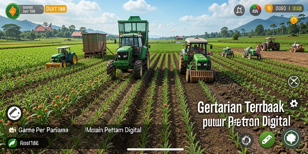 Tampilan gameplay <strong>DUIT188</strong> dengan aktivitas pertanian yang mendebarkan.