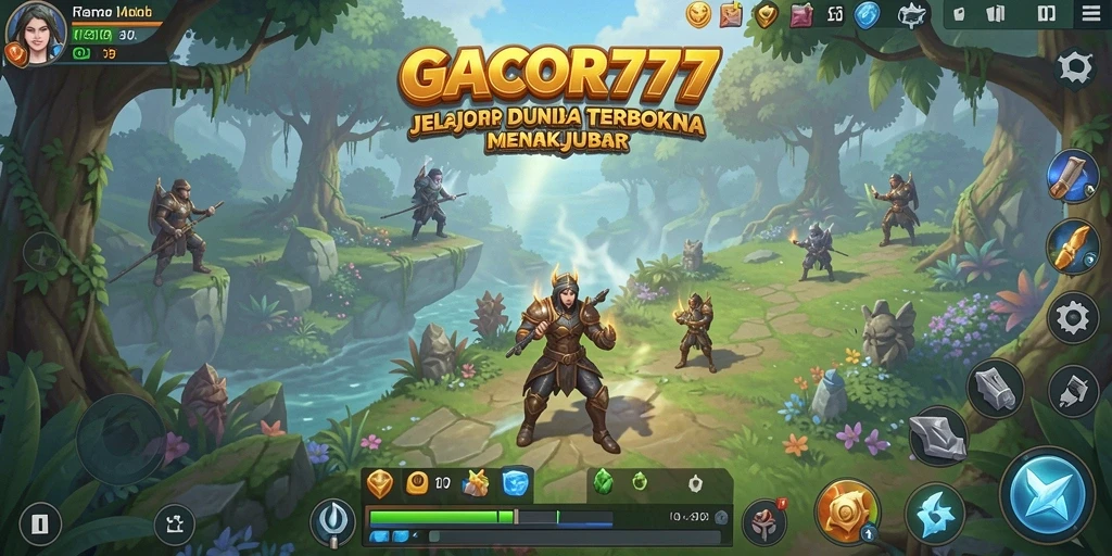 Screenshot utama GACOR777 menampilkan tampilan menakjubkan dari gameplay Open World.