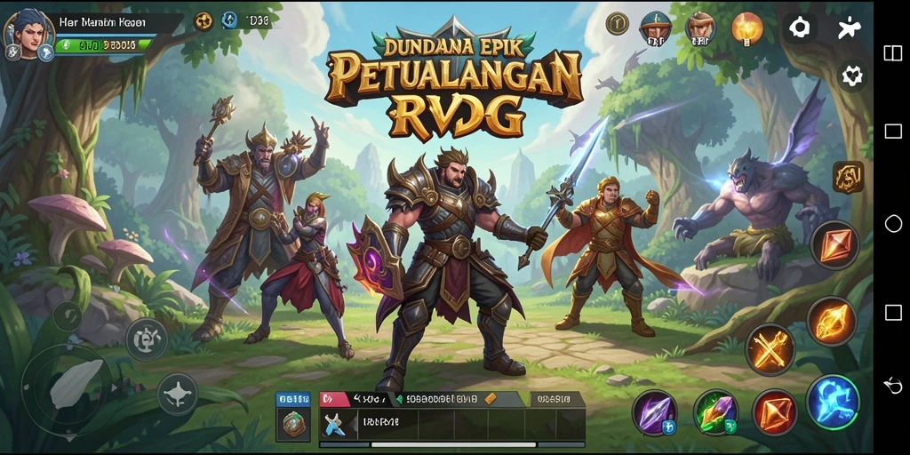 Tampilan gameplay HARAPJP yang menampilkan aksi seru dan karakter unik.