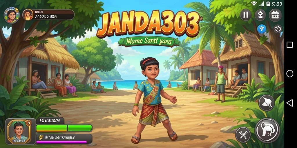 Screenshot gameplay JANDA303 yang seru dan penuh warna.