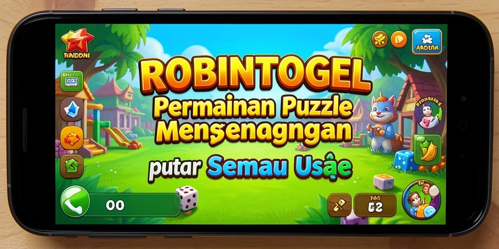 Tangkapan layar gameplay ROBINTOGEL yang menampilkan tantangan Puzzle.